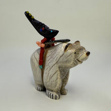 Load image into Gallery viewer, Happy Energy Medicine Bear With Magpie Friend