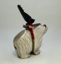 Load image into Gallery viewer, Happy Energy Medicine Bear With Magpie Friend