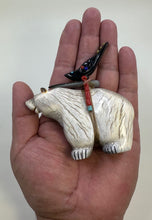 Load image into Gallery viewer, Happy Energy Medicine Bear With Magpie Friend