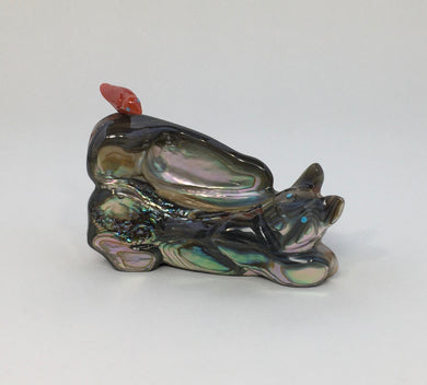 Abalone Fox With Coral Friend