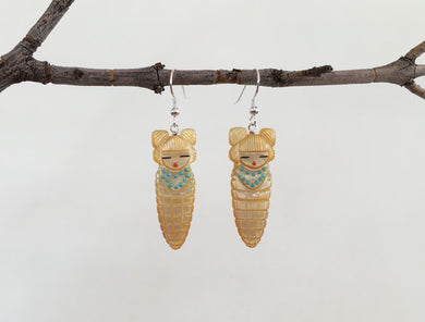 Golden Corn Maiden Earrings