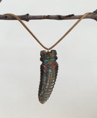 Abalone Corn Maiden Pendant